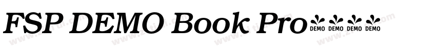 FSP DEMO Book Pro字体转换 FSP DEMO Book Pro字体转换